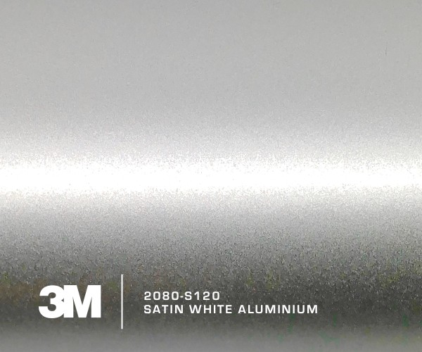 3M 2080-S120 Satin White Aluminium