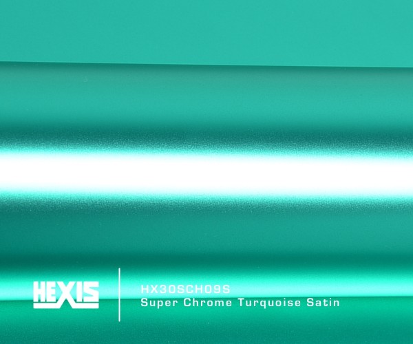 HEXIS® HX30SCH09S Super Chrome Turquoise Satin