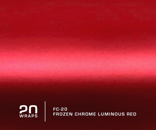 20WRAPS FC-20 Frozen Chrome Luminous Red
