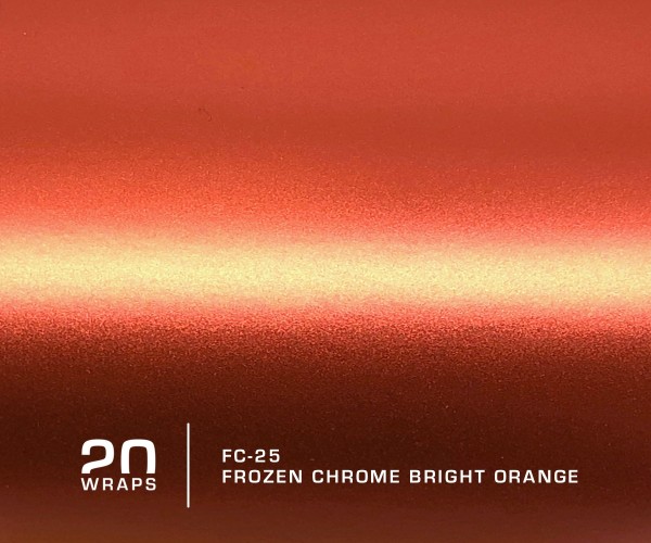 20WRAPS FC-25 Frozen Chrome Bright Orange