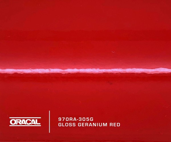 Oracal 970RA-305G Gloss Geranium Red