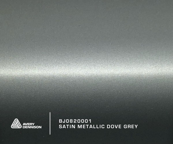 Avery Satin Metallic Dove Grey