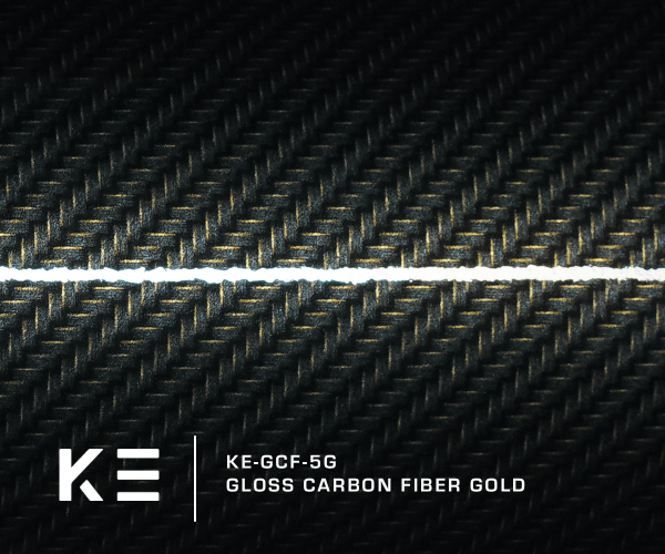 KE-GCF-5G - Gloss Carbon Fiber Gold