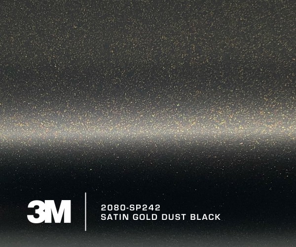 3M 2080-SP242 Satin Gold Dust Black