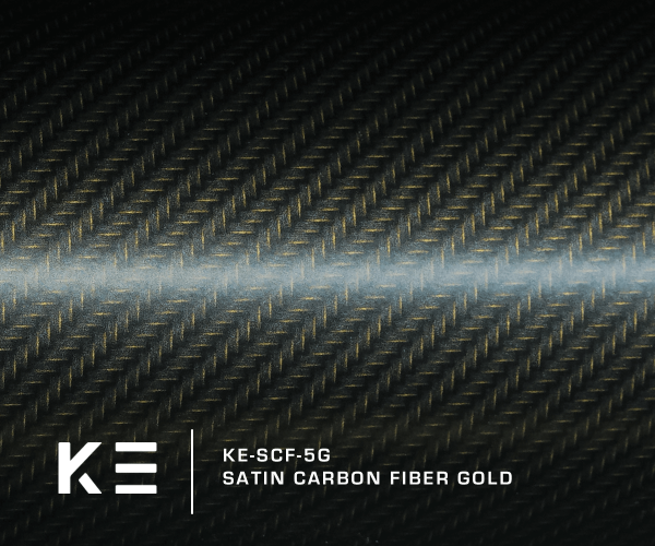 KE-SCF-5G - Satin Carbon Fiber Gold