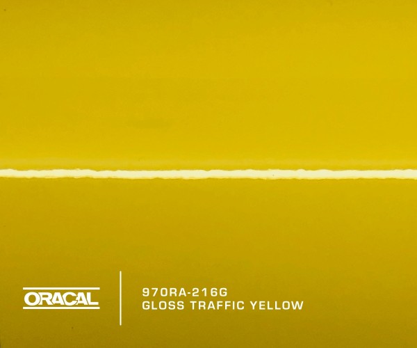Oracal 970RA-216G Gloss Traffic Yellow