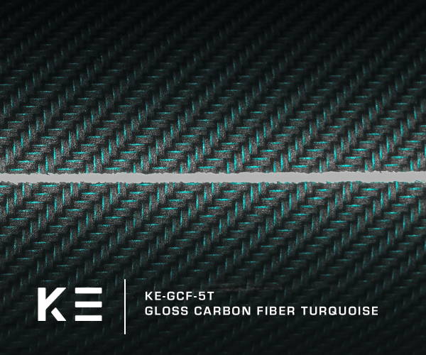KE-GCF-5T - Gloss Carbon Fiber Turquoise