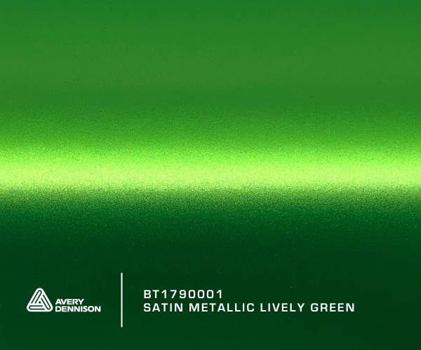 Avery Satin Metallic Lively Green