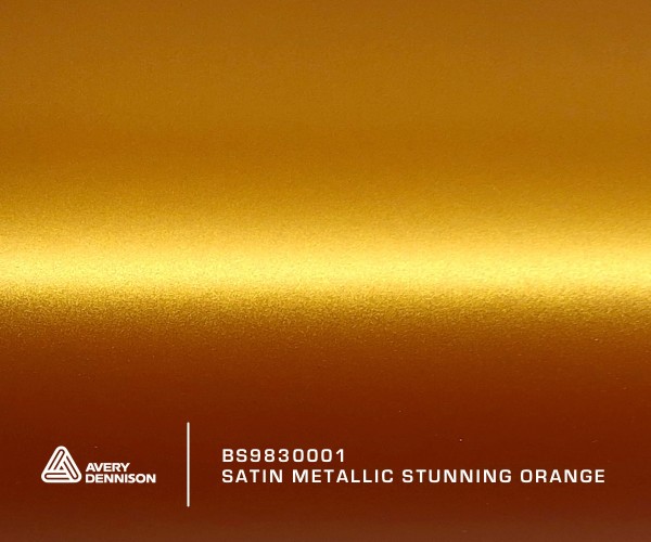 Avery Satin Metallic Stunning Orange