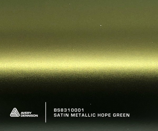 Avery Satin Metallic Hope Green