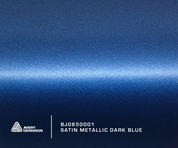 Avery Satin Metallic Dark Blue