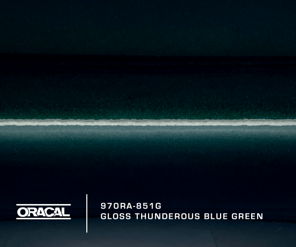 Oracal 970RA-851G Gloss Thunderous Blue Green