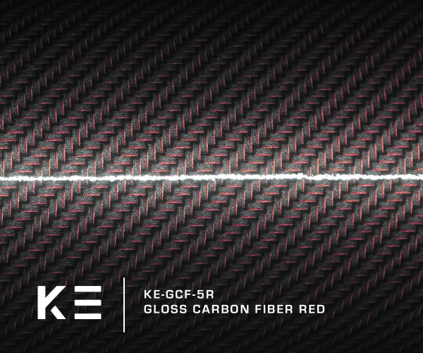 KE-GCF-5R - Gloss Carbon Fiber Red