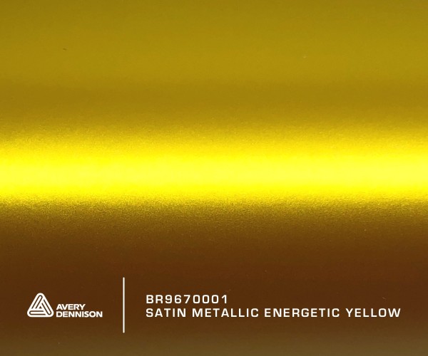 Avery Satin Metallic Energetic Yellow
